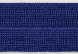 1 3/8" Royal Blue Fold-Over Wool Trim (Made in Japan)