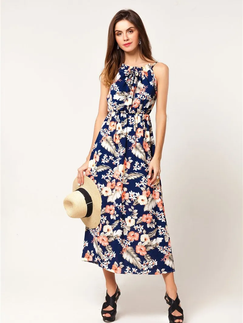 200 Degree Floral Printed Midi Dress