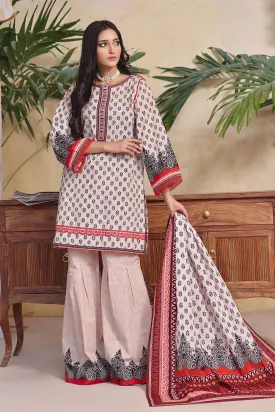 3PC Unstitched Khaddar Suit KKH-2268