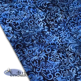 57" Batik Canvas (5oz) - Phoenix - Twilight Blue [ 30" CUT ONLY ]