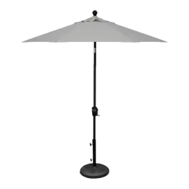 7.5' MARKET UMBRELLA, CAST SILVER