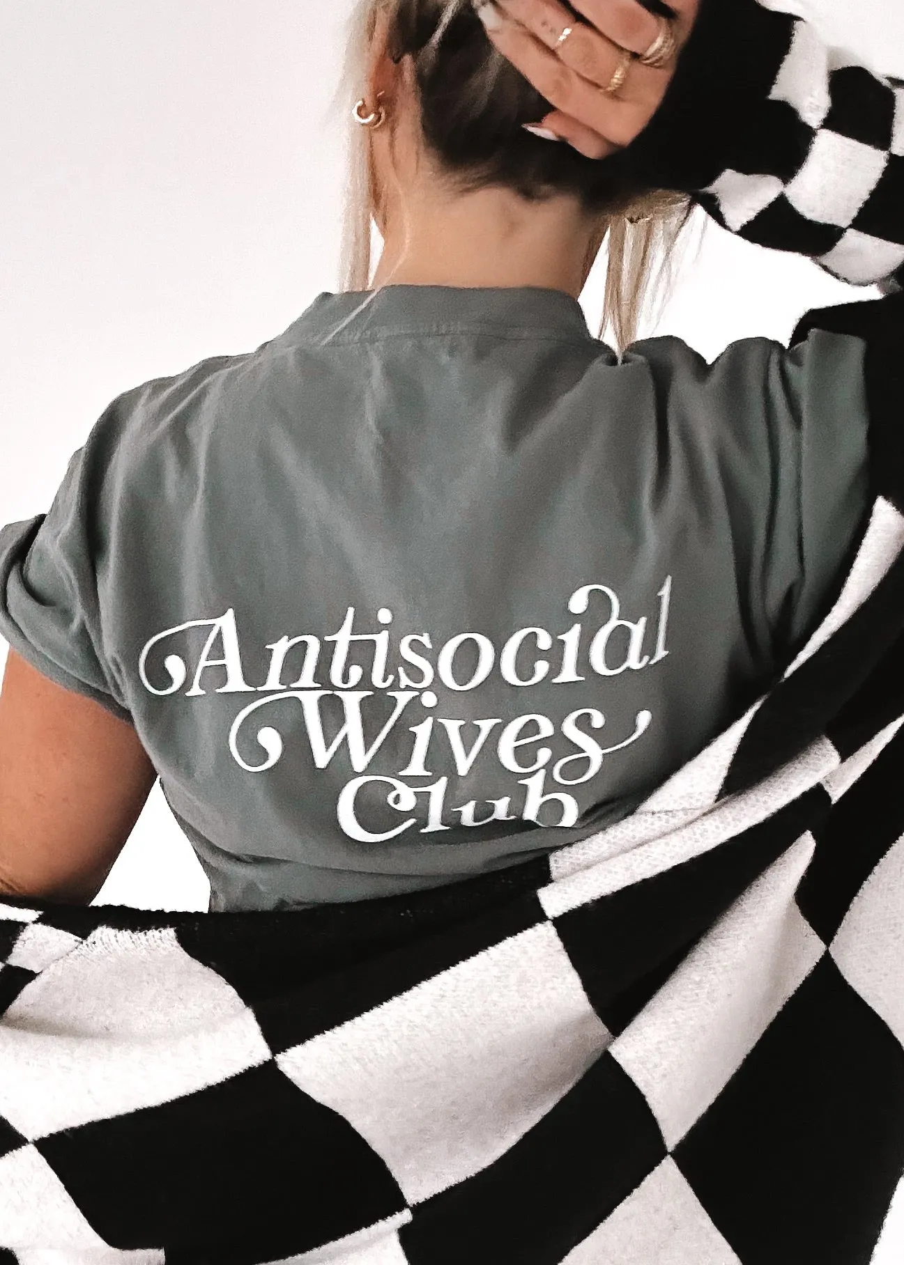 ANTISOCIAL WIVES CLUB SIDE SLIT TEE