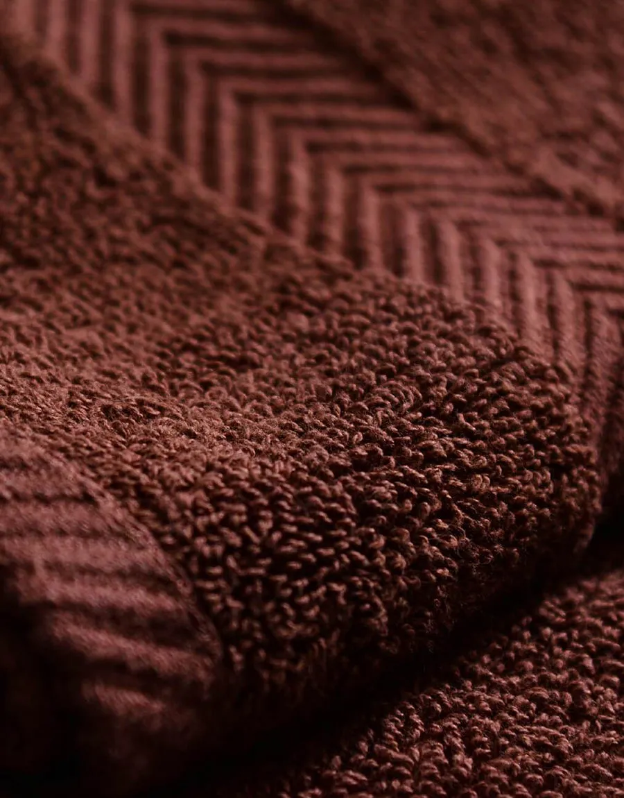 Bath Towel Plain Dyed - Brown