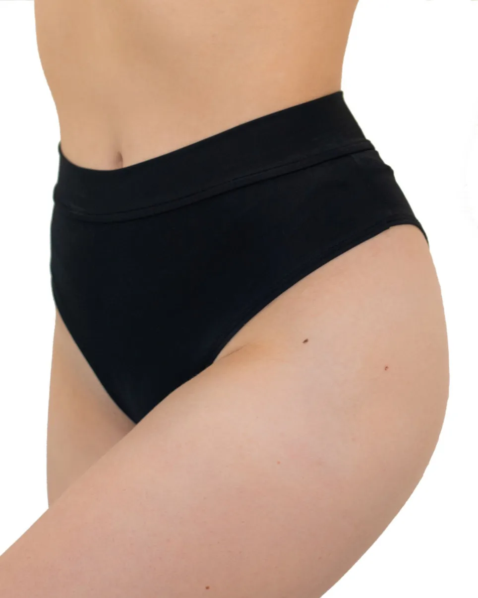 Black Matte Solid Scrunch Back Booty Shorts