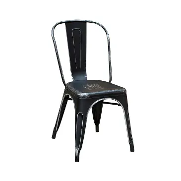 Black Weathered Finish Tolix Chair COMMERCIAL GRADE