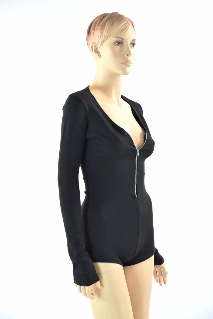 Black Zen Long Sleeve Romper