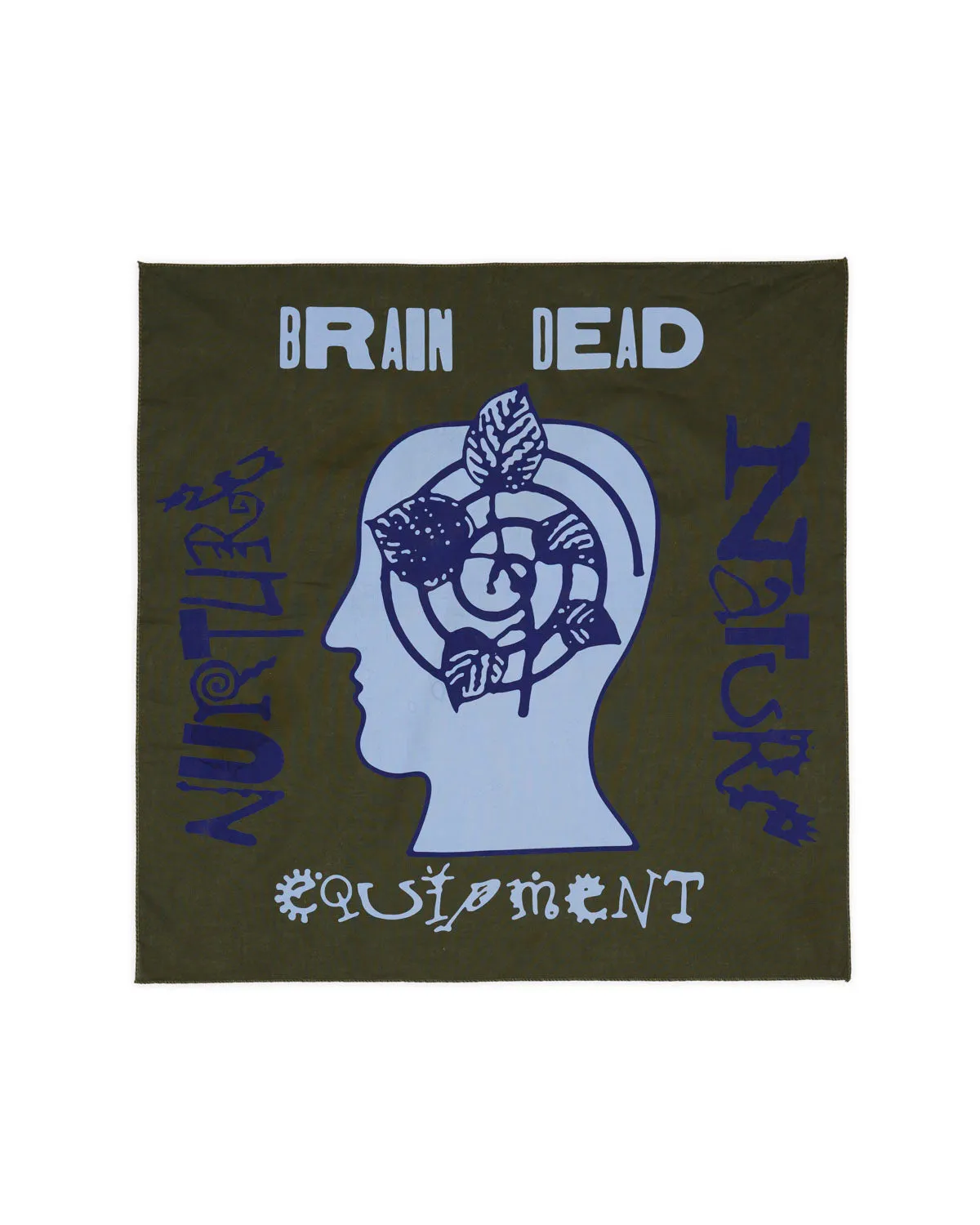 Brain Dead Equipment Nature Nurture Bandana - Green