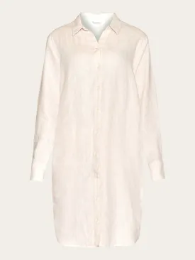 Classic linen dress - Light feather gray