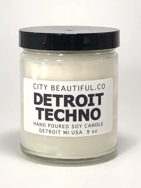 Detroit Techno - Hand Poured Soy Candle by City Beautiful . Co - 9oz.