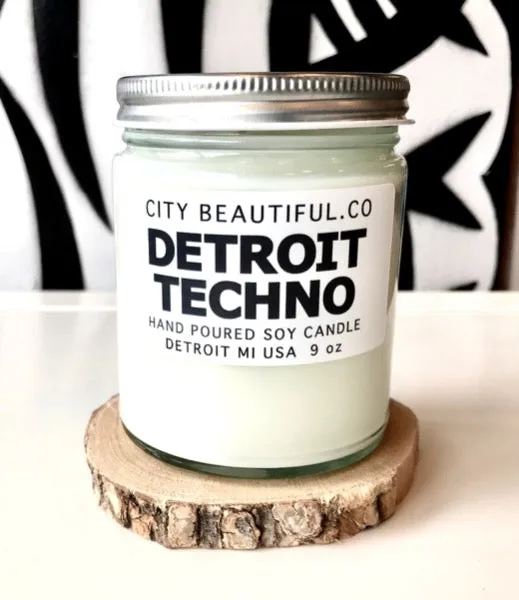 Detroit Techno - Hand Poured Soy Candle by City Beautiful . Co - 9oz.