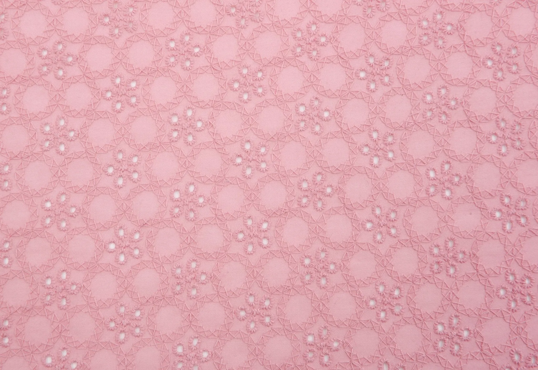 Dyed Pure 100%  Cotton Eyelet  Voil Embroidery Fabric - GK-27292