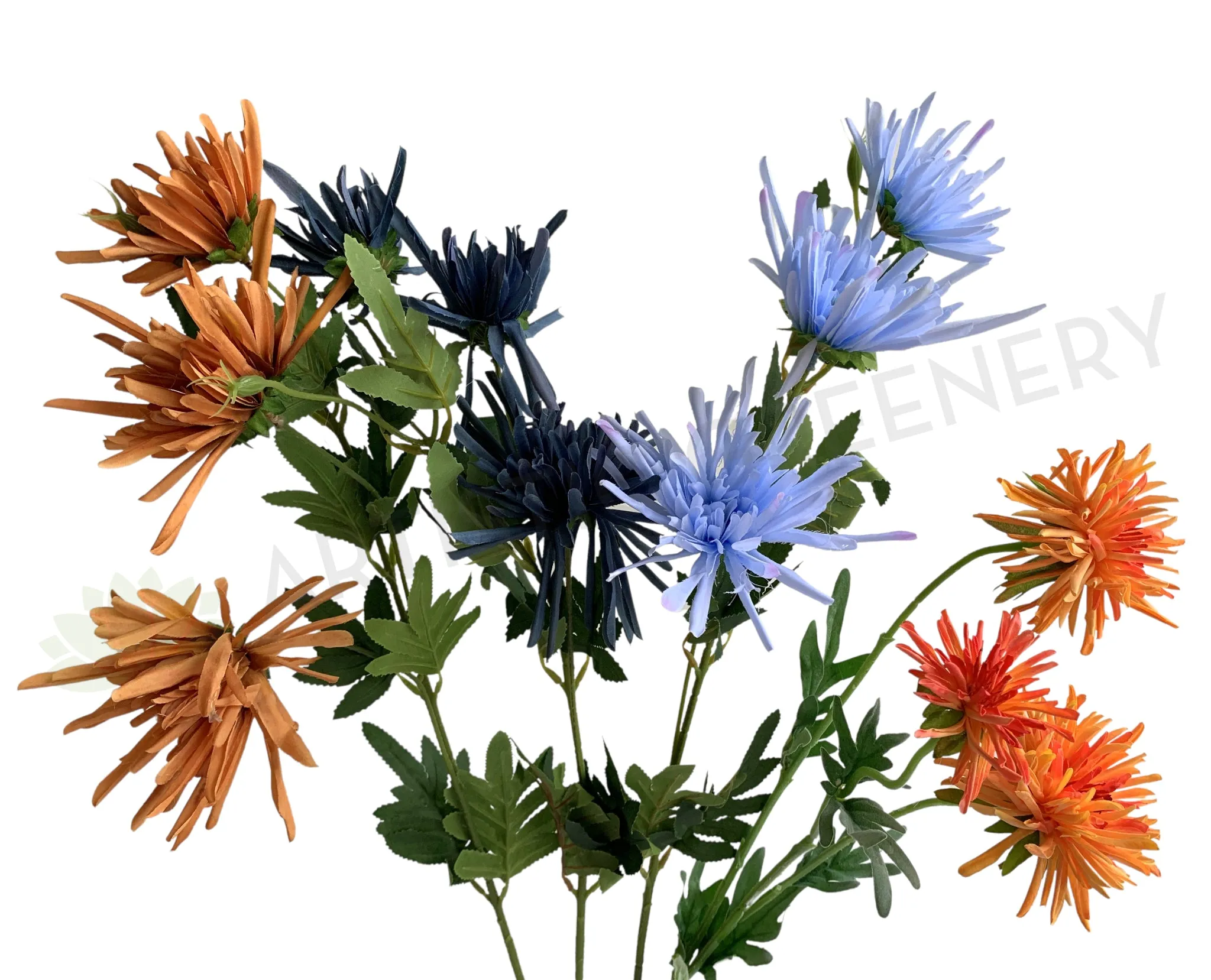 F0344 Spider Mum / Straight-Cactus Dahlia 83cm 4 Colours