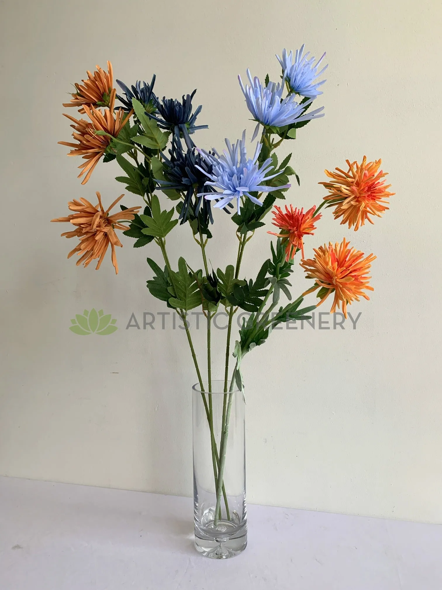 F0344 Spider Mum / Straight-Cactus Dahlia 83cm 4 Colours