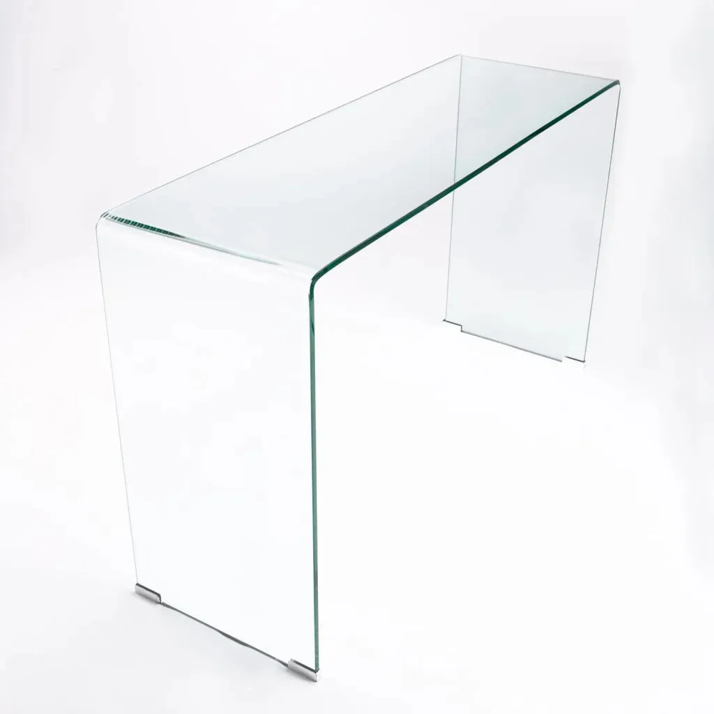 FLUTE 125x40cm 12MM TEMPERED GLASS CONSOLE