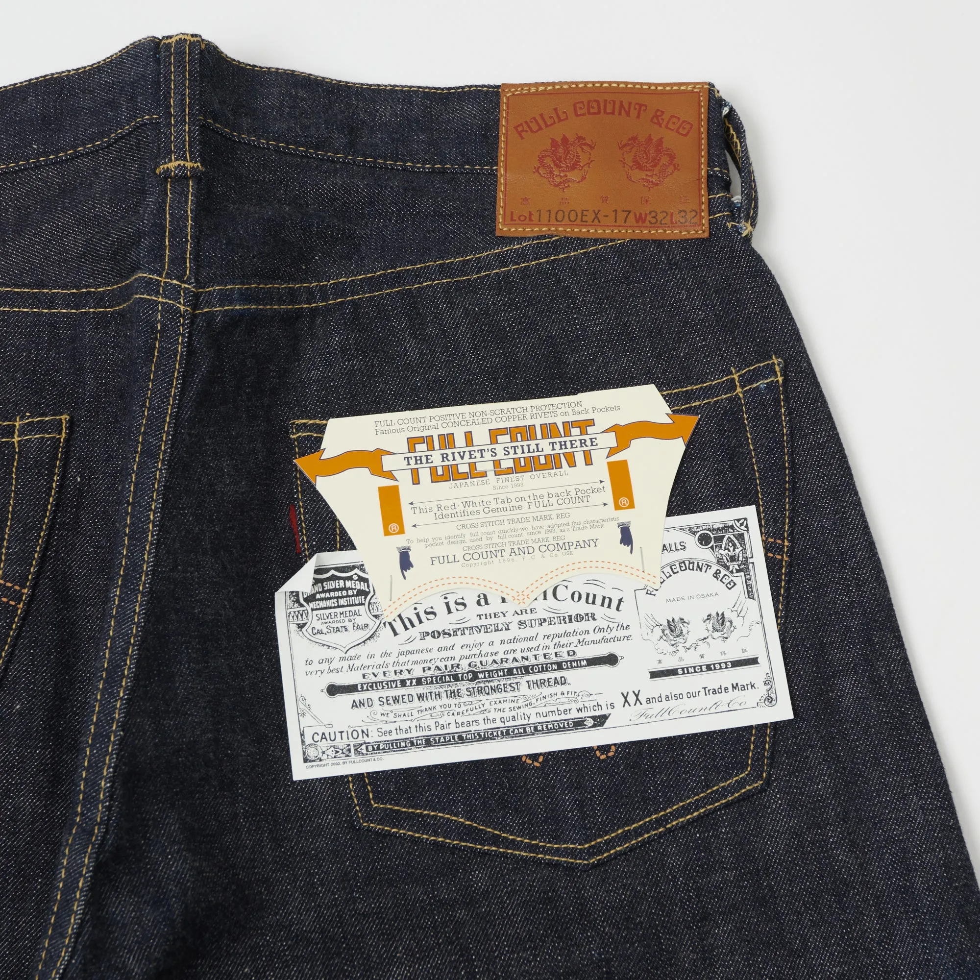 Full Count 1100EX-17 WWII Model Limited Edition 13.7oz Loose Straight Jean - Raw