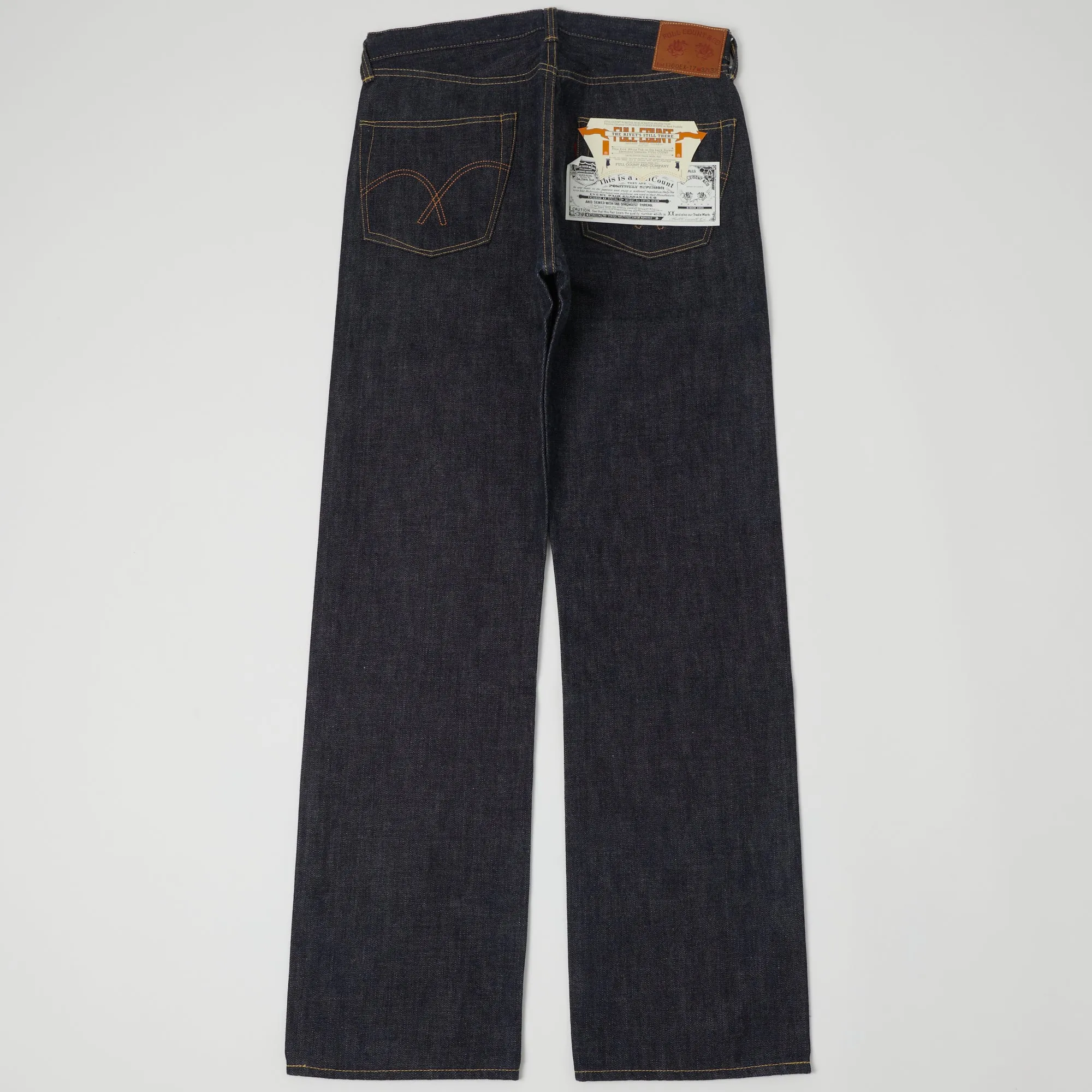 Full Count 1100EX-17 WWII Model Limited Edition 13.7oz Loose Straight Jean - Raw