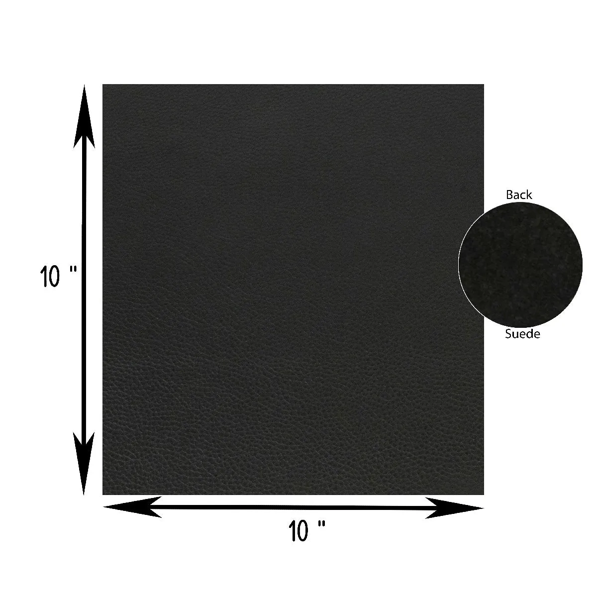 Genuine Leather Tooling and Crafting Sheets | Heavy Duty Full Grain Cowhide (1.2-1.4mm) | Flotter Black