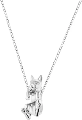 Hanging Boston Terrier Dog Necklace