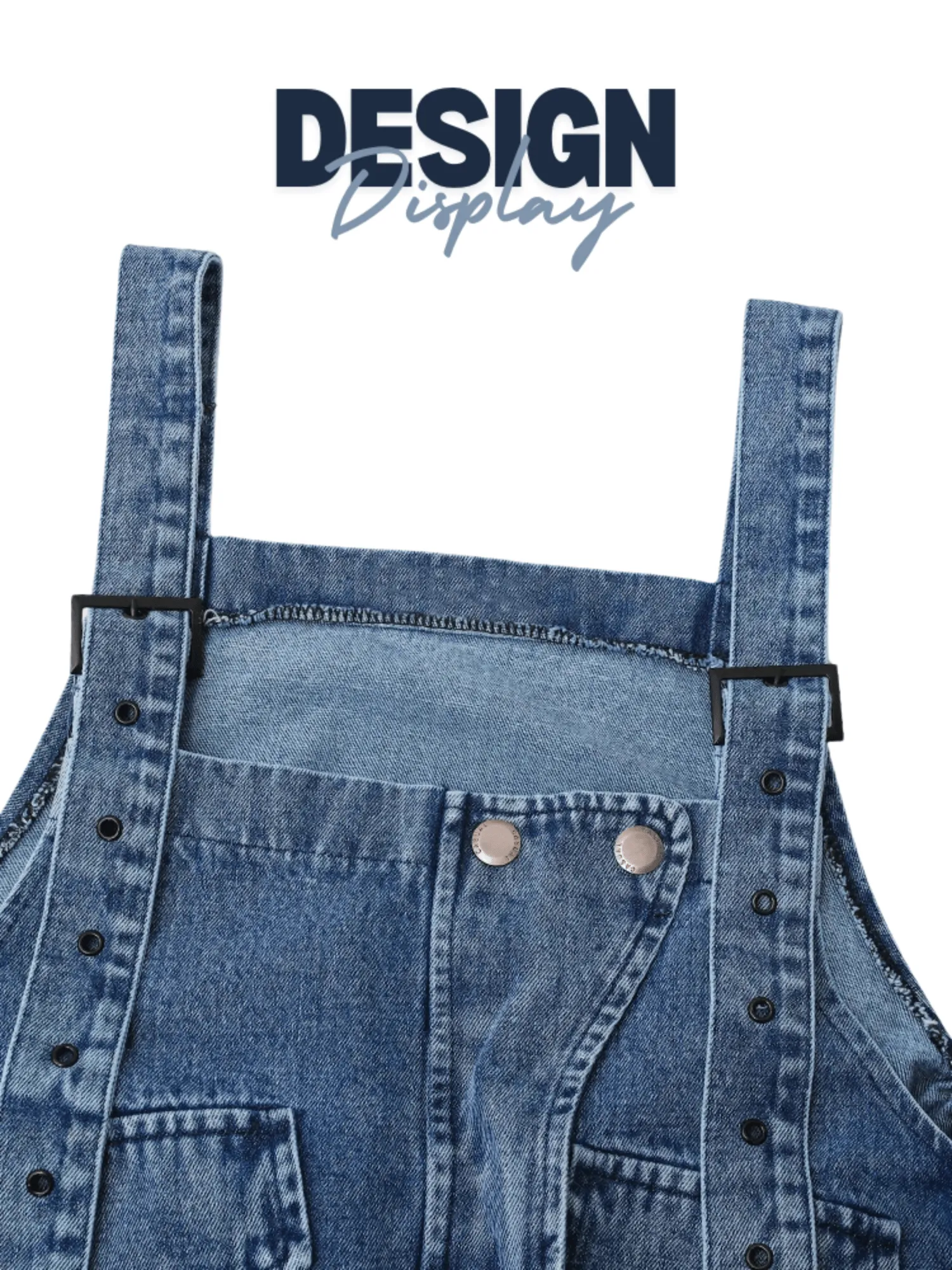 High Waist Women's Denim Overalls Black Pocket Trousers New Loose Fit Pants Women Fashion Spring Autumn