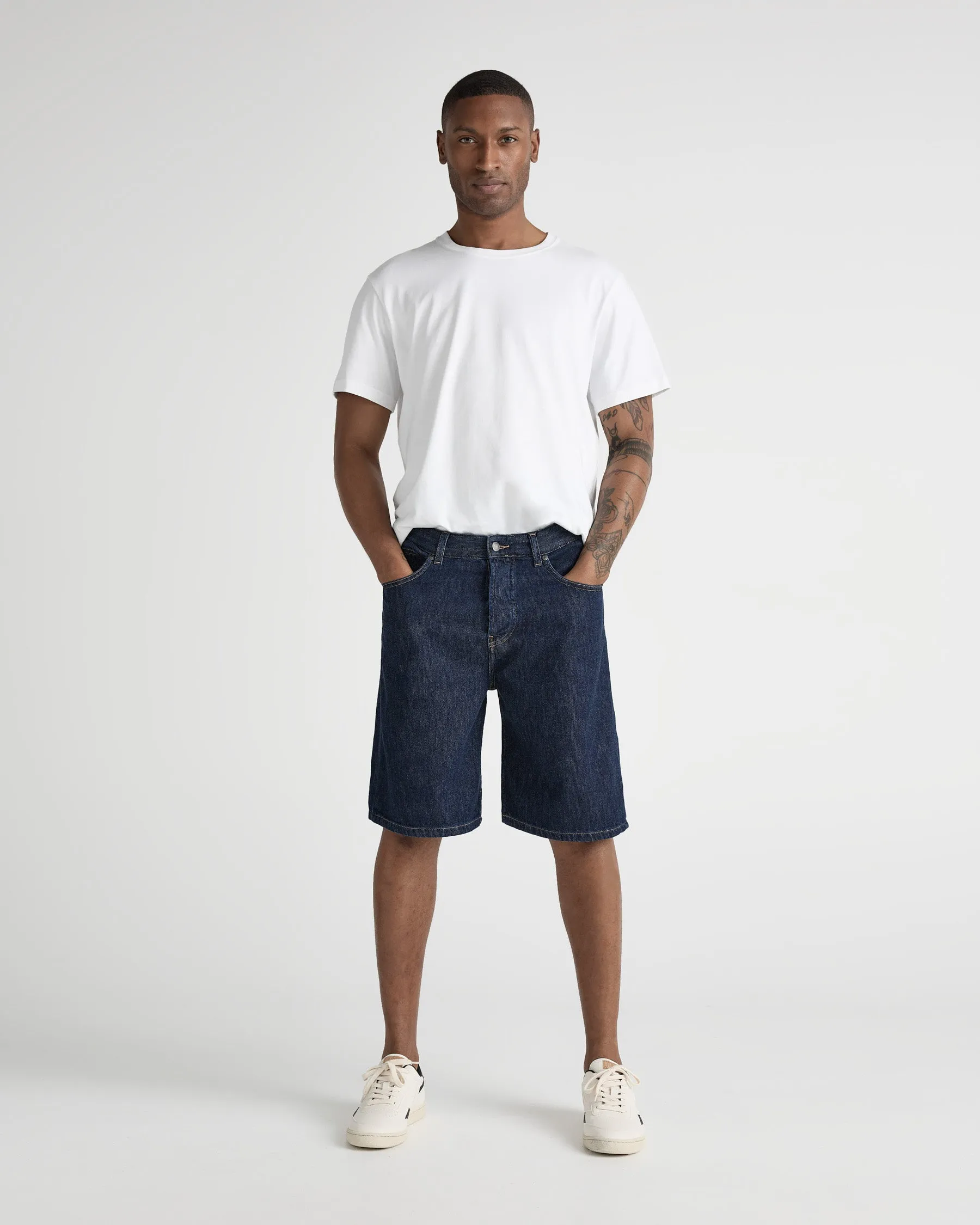 James Denim Short - Stone Indigo