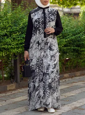 Jurumiyyah Printed Abaya