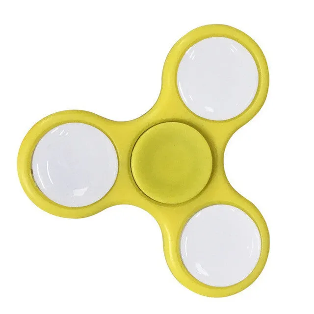 LED Light Fidget Spinner Finger ABS EDC Hand Spinner Tri For Kids Autism ADHD 5 Styles Anxiety Stress Relief Focus Handspinner