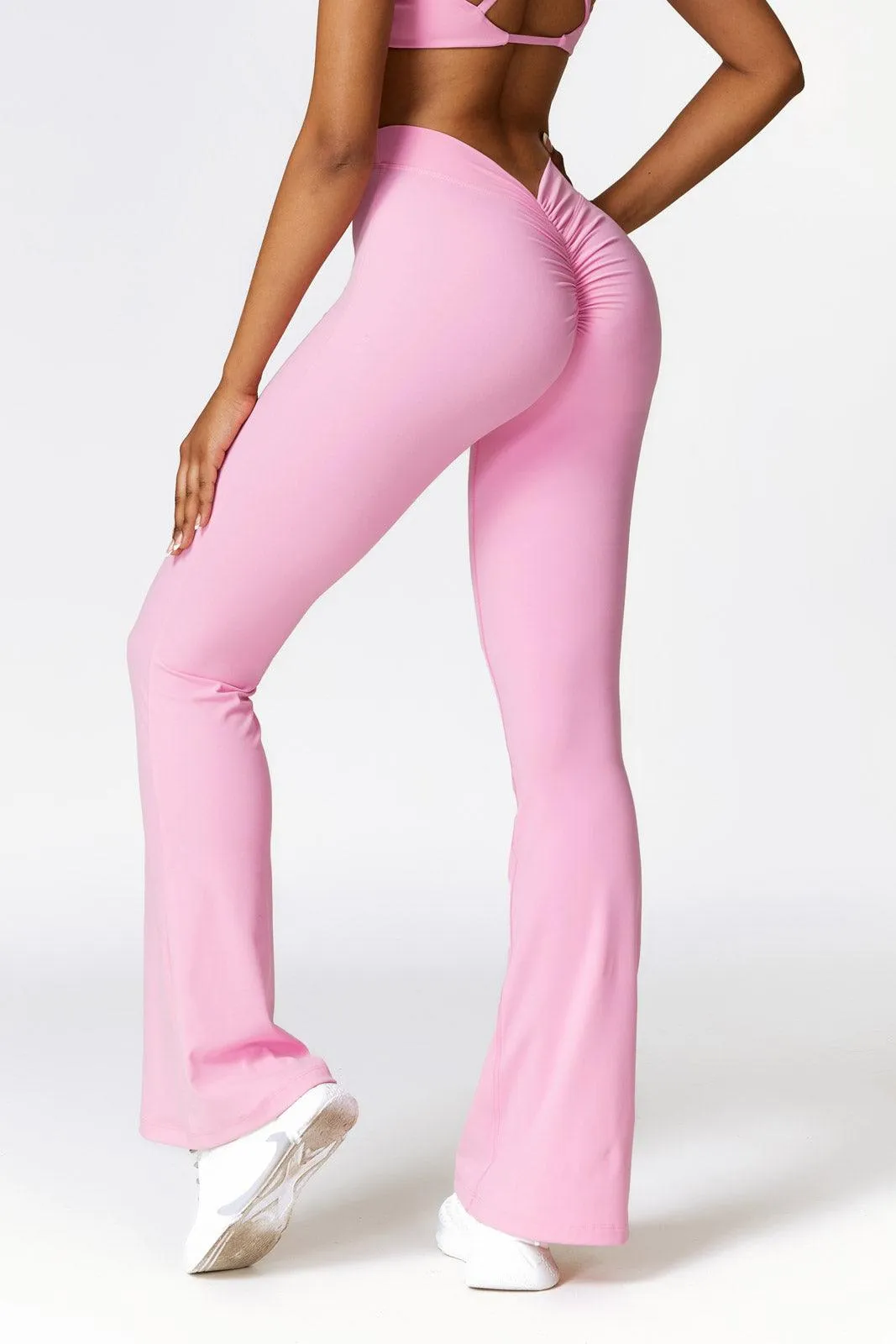 Lilah Flare Leggings - Pink (FINAL SALE)