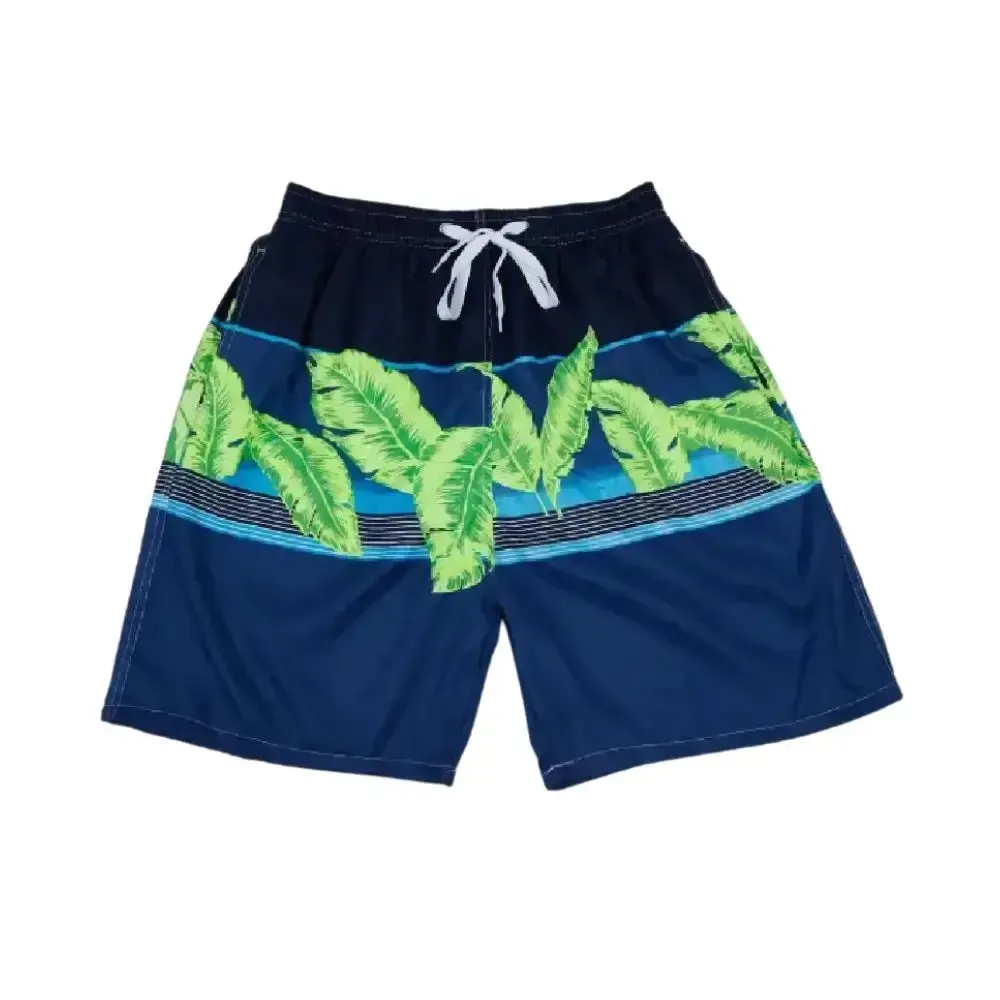 Mens Stretch Swim Trunks