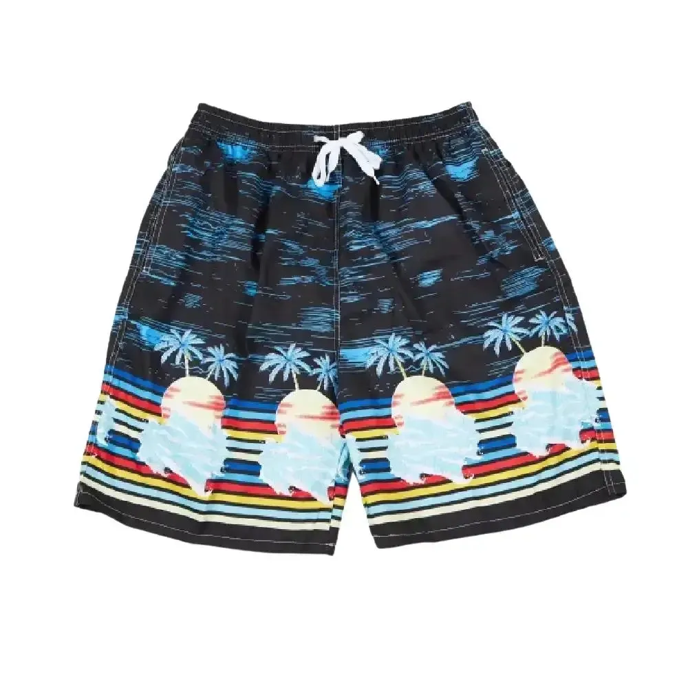 Mens Stretch Swim Trunks