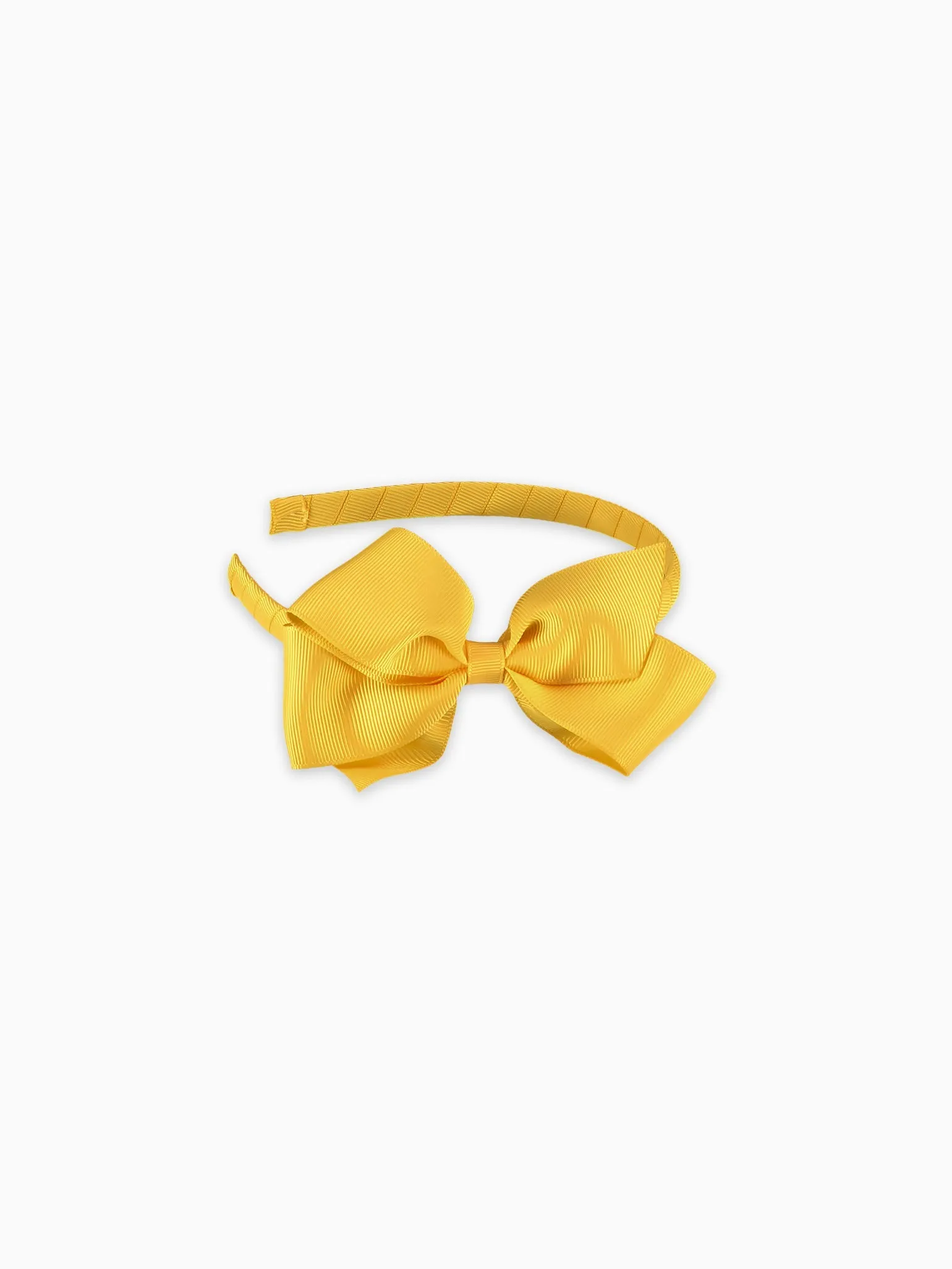 Mustard Big Bow Girl Headband