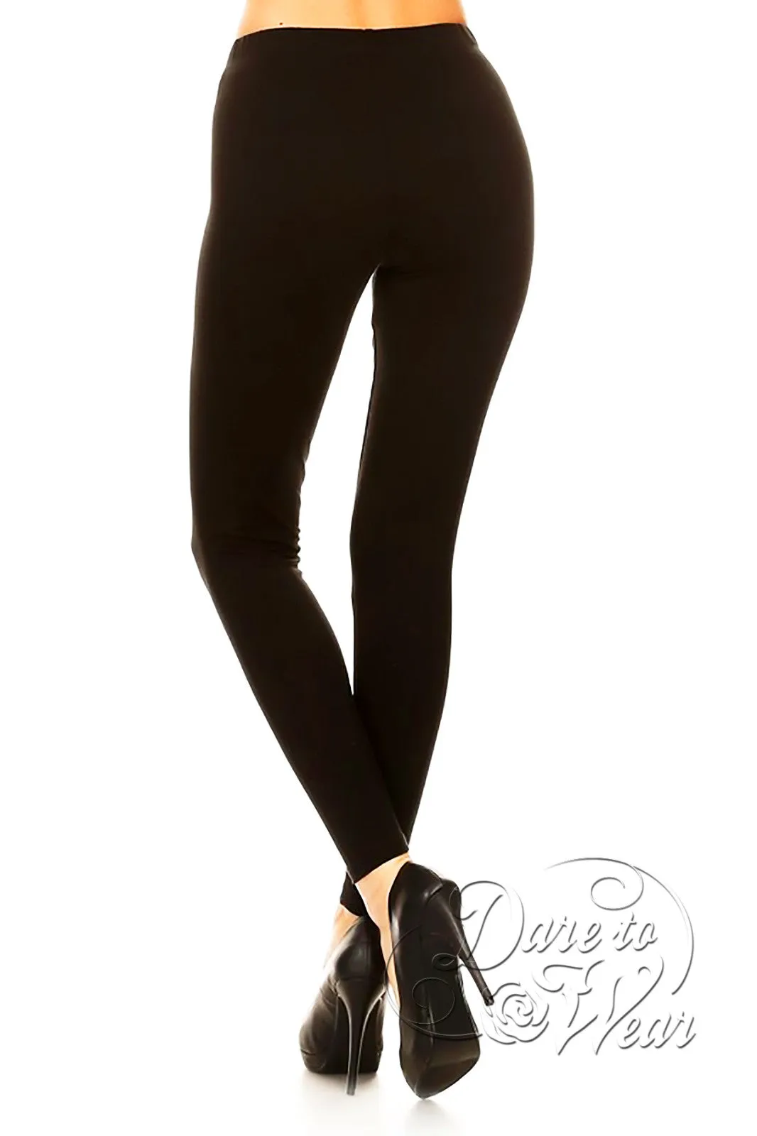 Peached Leggings in Basic Black