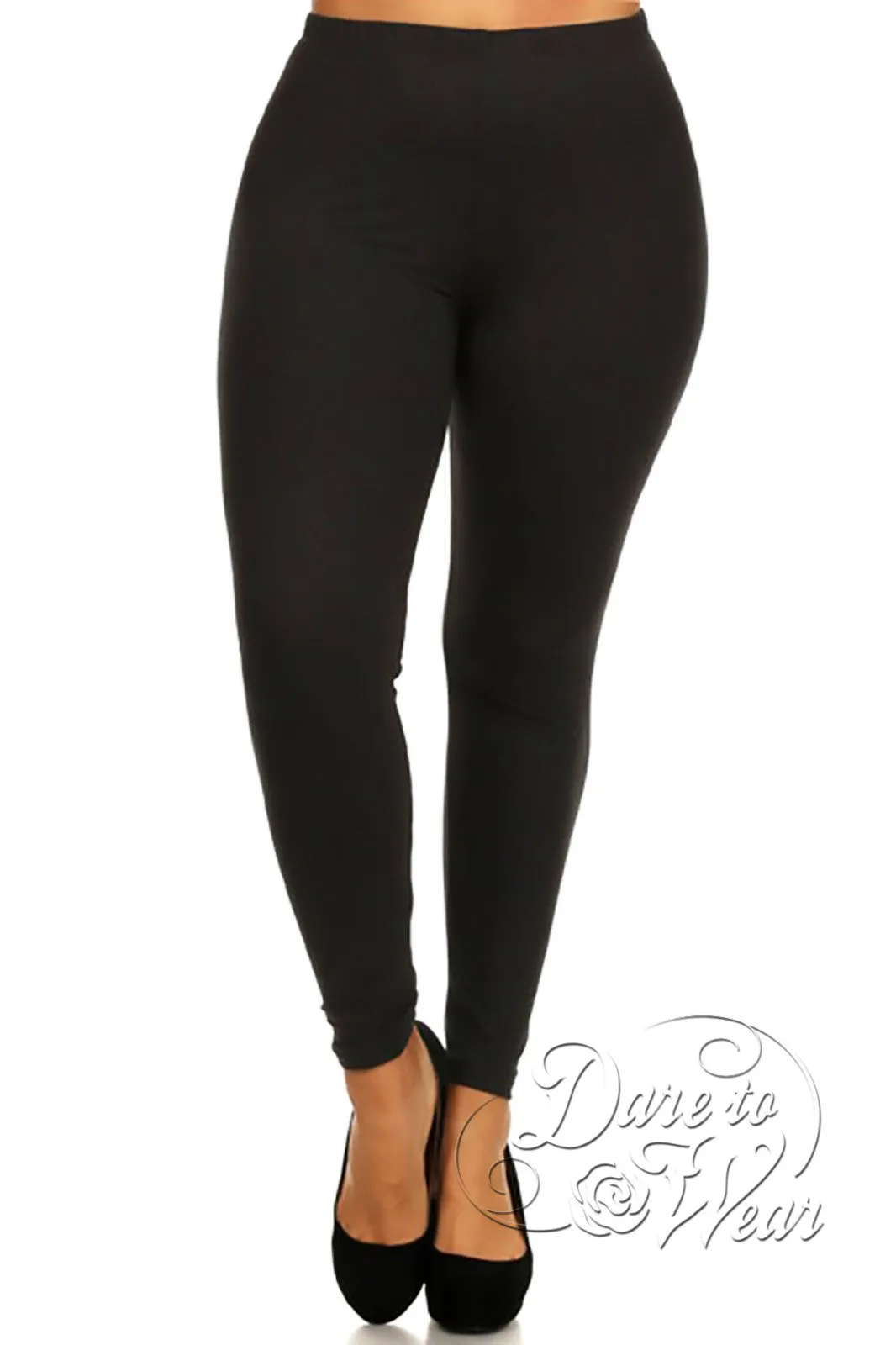 Peached Leggings in Basic Black