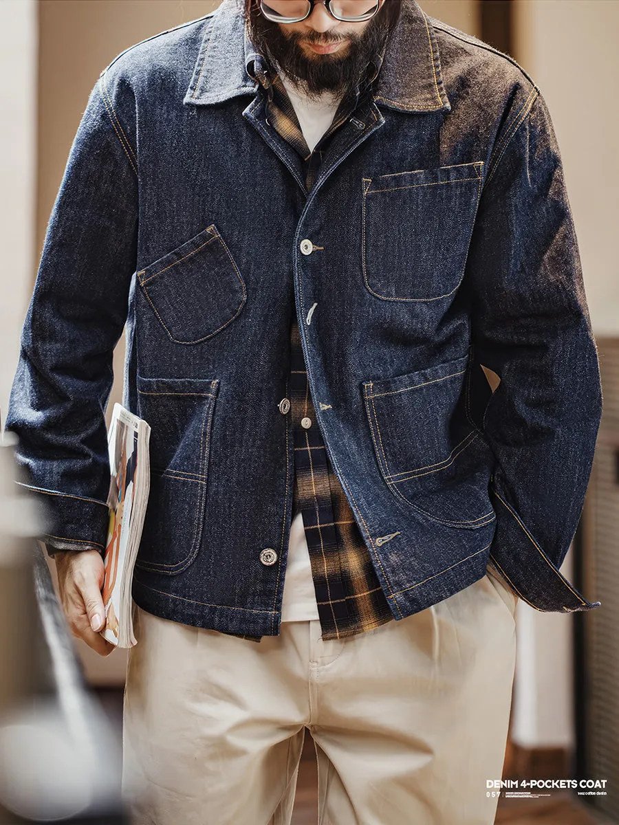 Retro Four-pocket Denim Jacket