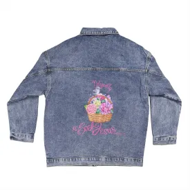 Seek Jesus Oversized Denim Jacket