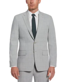 Slim Fit Checkered Suit Jacket