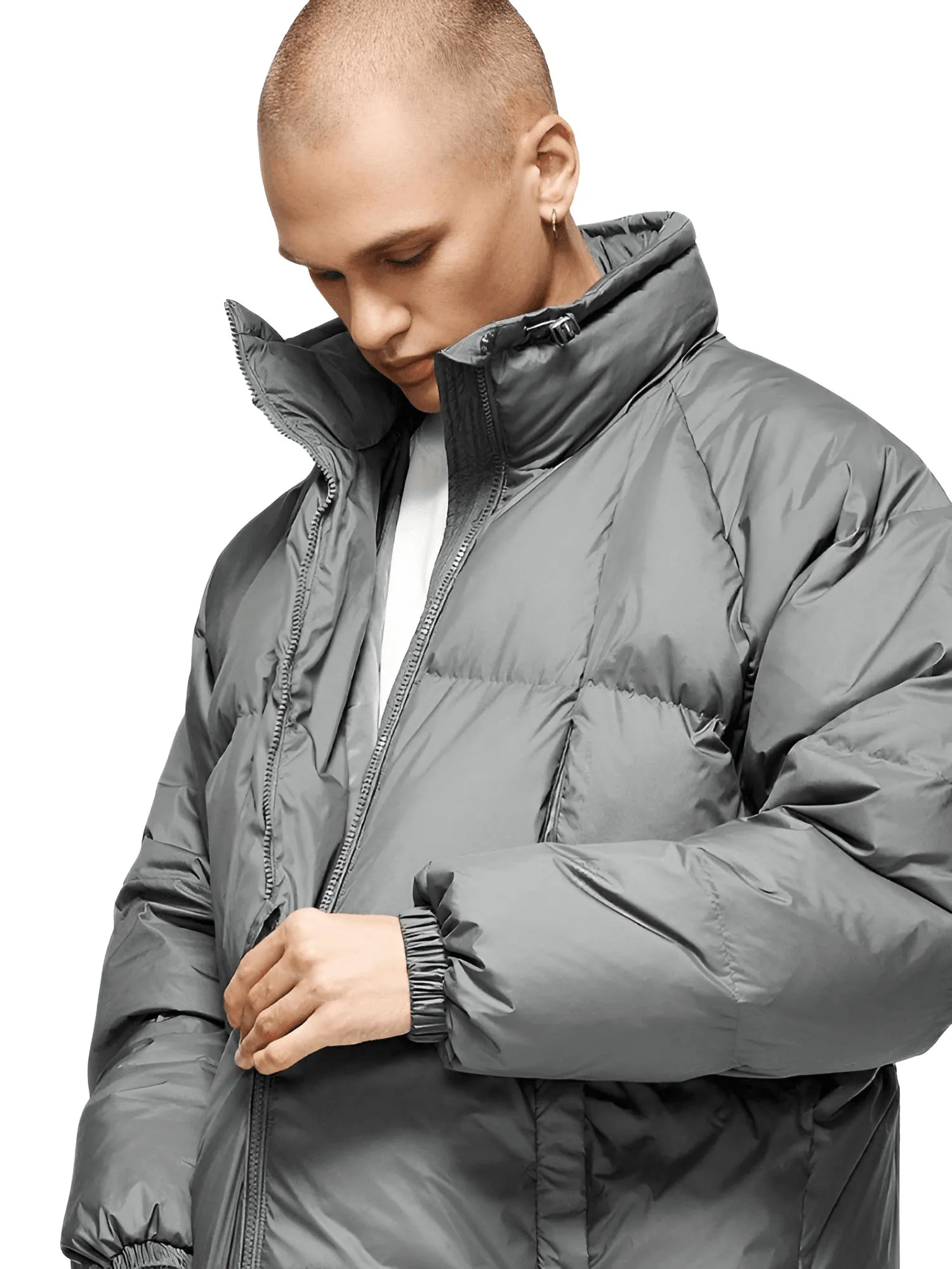 Solid Color Windproof White Duck Down Puffer Jackets for Men & Women