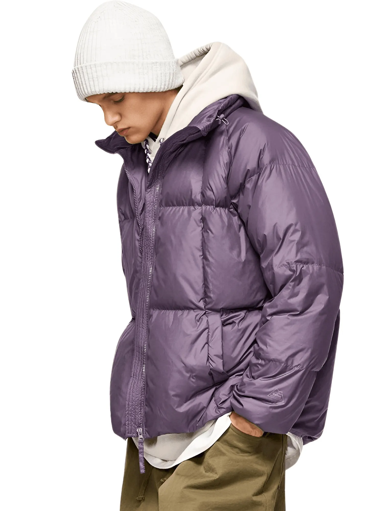 Solid Color Windproof White Duck Down Puffer Jackets for Men & Women