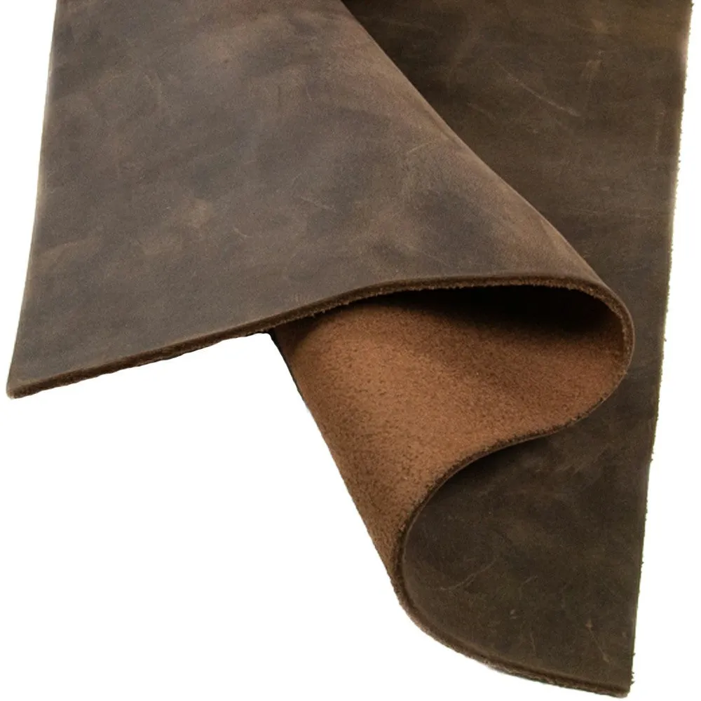 Tooling Leather | Crafting Heavy Weight Full Grain Cowhide (2.8-3.00mm) | Crazy Brown