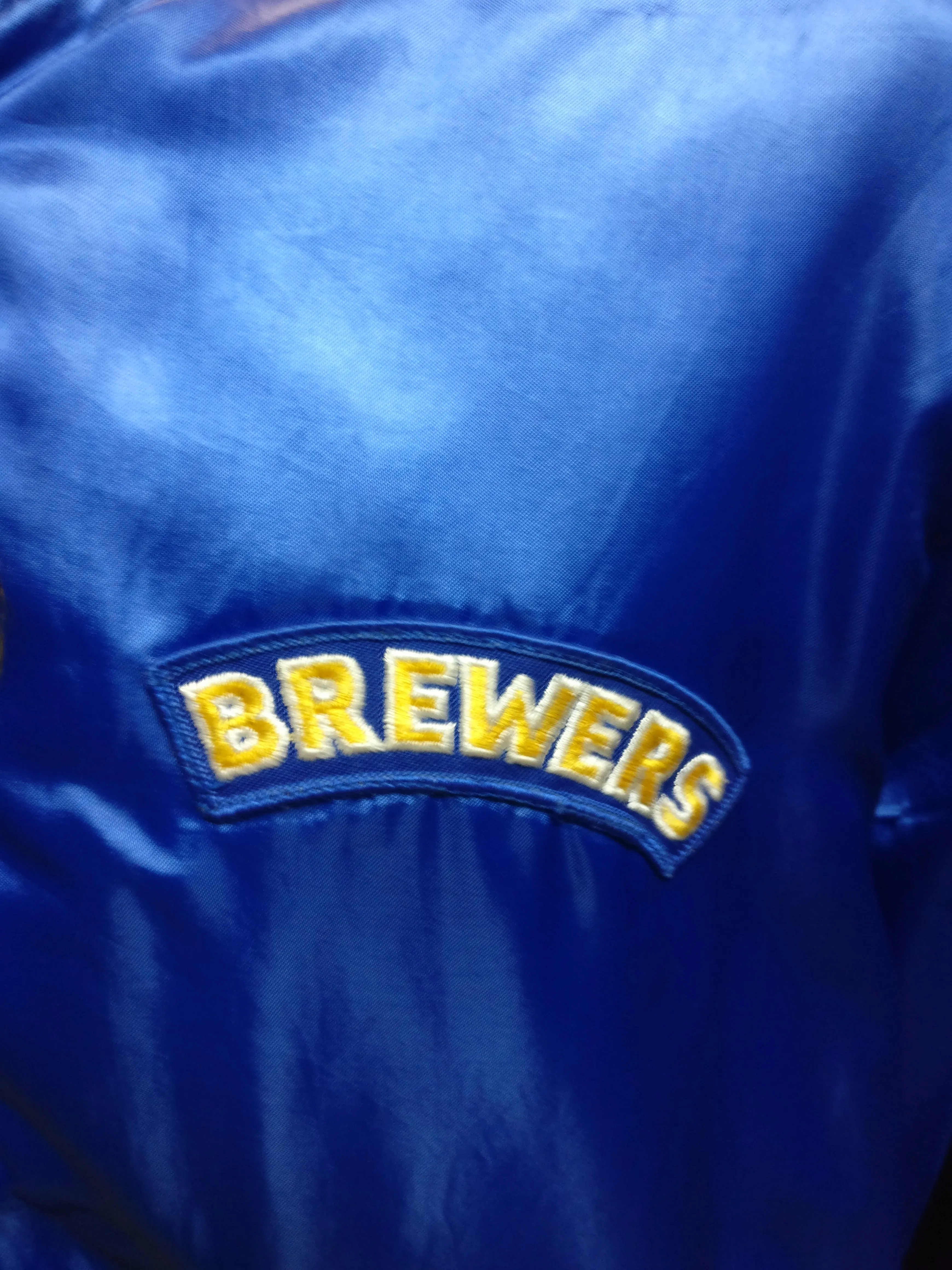 Vintage 80s MILWAUKEE BREWERS MLB Felco Nylon Jacket XL